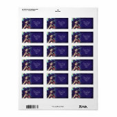 Moon Glow Faiasy Fantasy Art Adressaufkleber (Vorne)