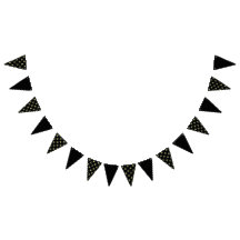 Moon Glow Party Banner (schwarz & weich gelb)