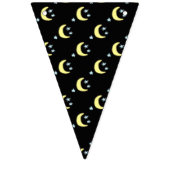 Moon Glow Party Banner (schwarz & weich gelb) (Erste Fahne)