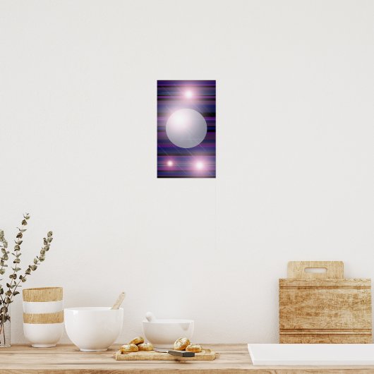 Moon Glow Poster (Küche)