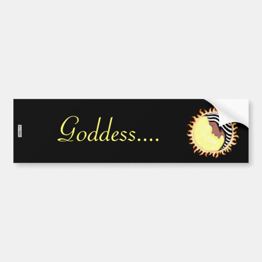 Moon Goddess 2 Autoaufkleber (Vorne)