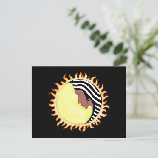 Moon Goddess 2 Postkarte (Stehend Vorderseite)