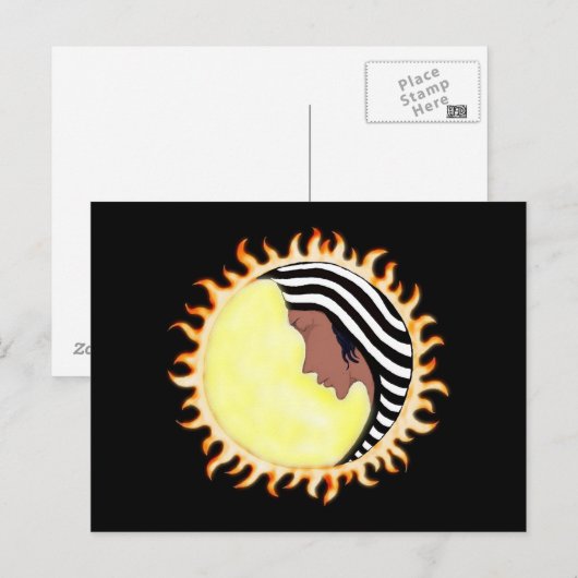 Moon Goddess 2 Postkarte (Vorne/Hinten)