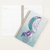 Moon Goddess Aquamarin Boho Dreamcatcher Sinti und Planer (Anzeige)