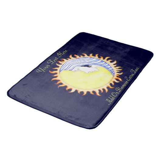 Moon Goddess Badematte (Schrägansicht)