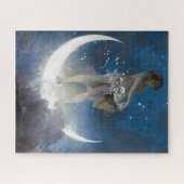 Moon Goddess Bare schneidet Night Stars Puzzle (Horizontal)