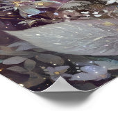 Moon Goddess Black Fantasy Art Black Queen Poster (Ecke)