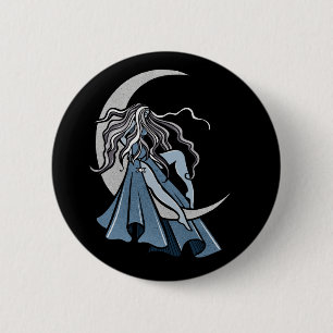 Moon Goddess Button