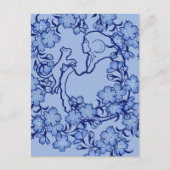 Moon Goddess Cat Hexch Blues Postkarte (Vorderseite)