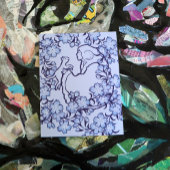 Moon Goddess Cat Hexch Blues Postkarte