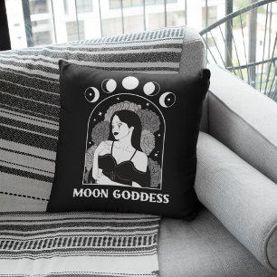 Moon Goddess Celestial Wiccan Kissen