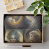 Moon Goddess Collage Seidenpapier (Geschenk)