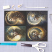 Moon Goddess Collage Seidenpapier (Handwerk)