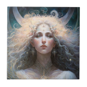Moon Goddess Fantasy Art Fliese