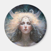 Moon Goddess Fantasy Art Magnet (Vorne)