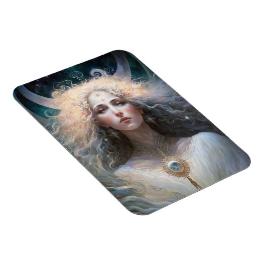 Moon Goddess Fantasy Art Magnet (Rechte Seite)