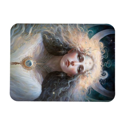 Moon Goddess Fantasy Art Magnet (Horizontal)