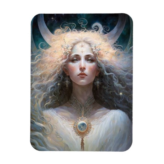 Moon Goddess Fantasy Art Magnet (Vertikal)