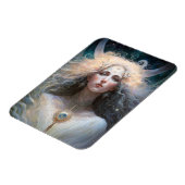 Moon Goddess Fantasy Art Magnet (Linke Seite)