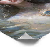 Moon Goddess Fantasy Art Poster (Ecke)