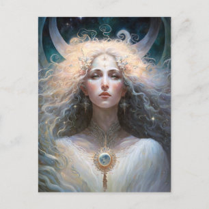 Moon Goddess Fantasy Art Postkarte