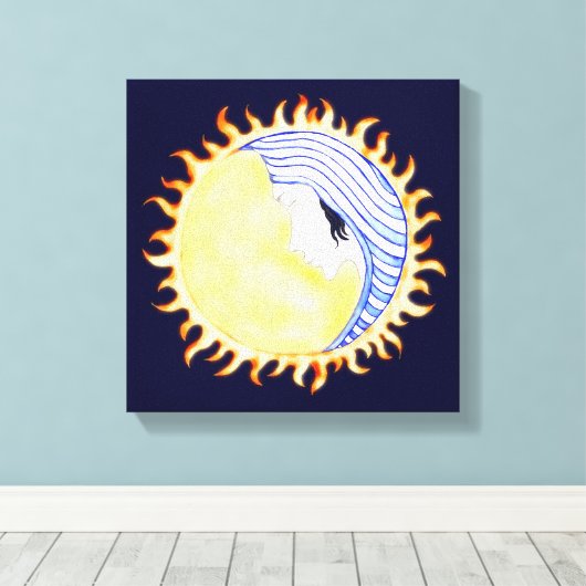 Moon Goddess Leinwanddruck (Insitu (Holzboden))