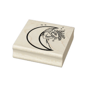 Moon Goddess MoonChild Gummistempel