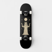 Moon Goddess Mystical Magical Skateboard (Vorderseite)