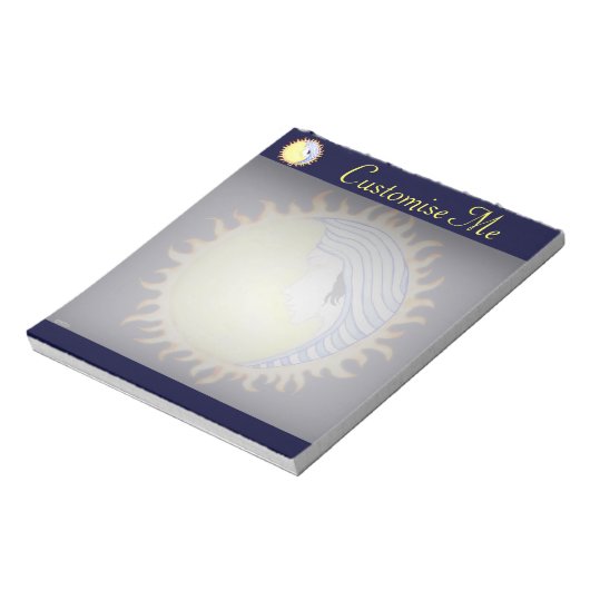 Moon Goddess Notizblock (Rotiert)