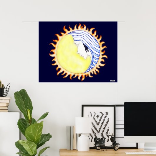 Moon Goddess Poster (Heimbüro)