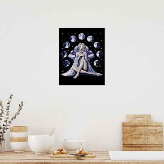 Moon Goddess Poster (Küche)
