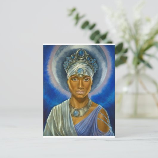 Moon Goddess Postkarte (Stehend Vorderseite)
