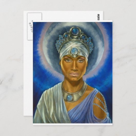 Moon Goddess Postkarte (Vorne/Hinten)