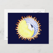Moon Goddess Postkarte (Vorne/Hinten)