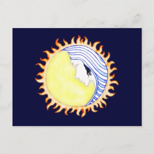 Moon Goddess Postkarte (Vorderseite)