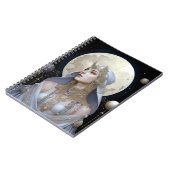 Moon Goddess Queen Fantasy Art Notizblock (Linke Seite)