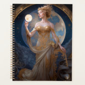 Moon Goddess Queen Fantasy Art Planer (Vorderseite)