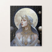 Moon Goddess Queen Fantasy Art Puzzle (Vertikal)
