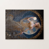 Moon Goddess Queen Fantasy Art Puzzle (Horizontal)