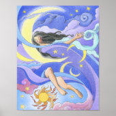 Moon goddess (Selene) Poster (Vorne)