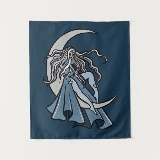 Moon Goddess Wandteppich (Vorderseite)