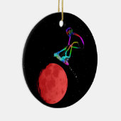 Moon Grabber - Stunt Scooter Rider Keramik Ornament (Rechts)