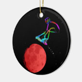 Moon Grabber - Stunt Scooter Rider Keramik Ornament (Links)