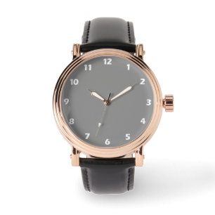 Moon Gray Solid Color Armbanduhr