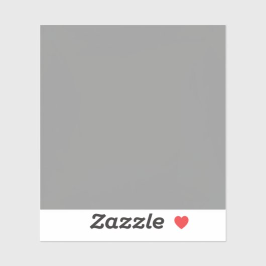 Moon Gray Solid Color Aufkleber (Blatt)