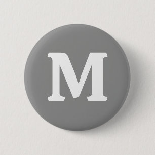 Moon Gray Solid Color Button