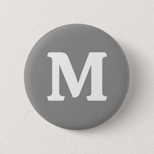 Moon Gray Solid Color Button (Vorderseite)