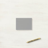 Moon Gray Solid Color Post-it Klebezettel (Auf Schreibtisch)
