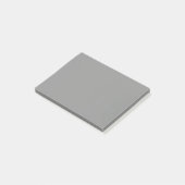 Moon Gray Solid Color Post-it Klebezettel (angewinkelt)