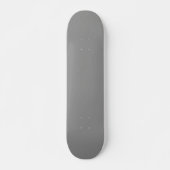 Moon Gray Solid Color Skateboard (Vorne)